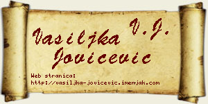 Vasiljka Jovićević vizit kartica